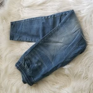Denim joggers